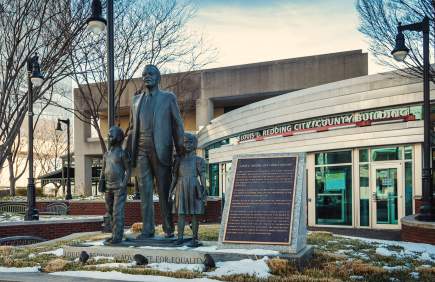 Louis Redding Building and Statue