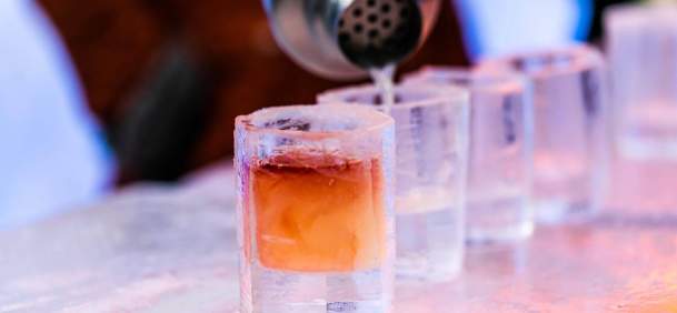 Drinks being poured