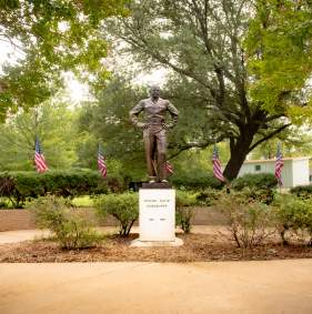 President Dwight D. Eisenhower statue at the Eisenhower Birthplace