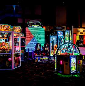 Arcade games at HeyDay Entertainment in Denison