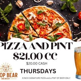 Pizza & Pint Thursdays at Drop Bear Brewery