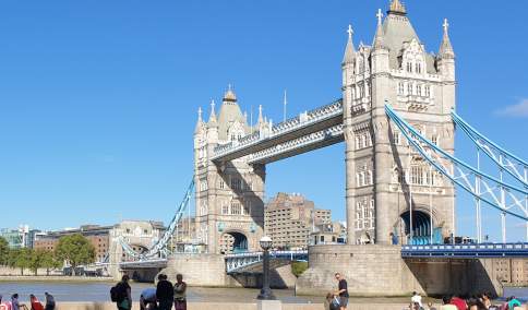 View of Tower Bridge from Thames Path