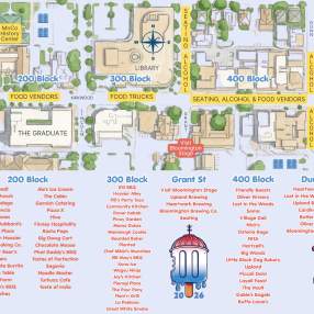 2026 Taste of Bloomington Map