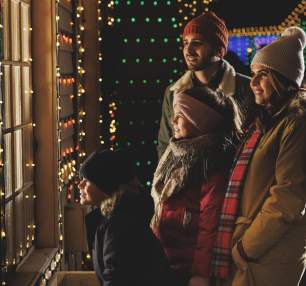 Family enjoying Christmas