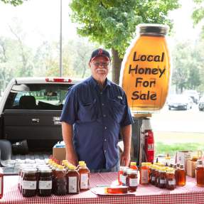 Local Honey at the Beaumont Farmer's Market