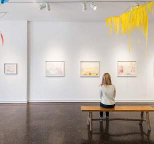Woman at Art Gallery