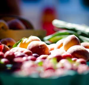 peaches, nature, farmers market
