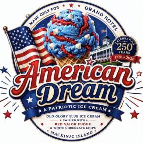 The American Dream Ice Cream at Sadie's Ice Cream Parlor