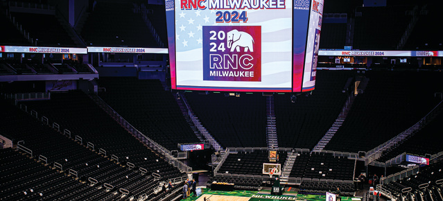 inside of a basketball arena from nosebleed seats