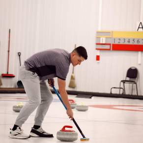 Stay active indoors this winter and try curling at the Sentry Curling Center.