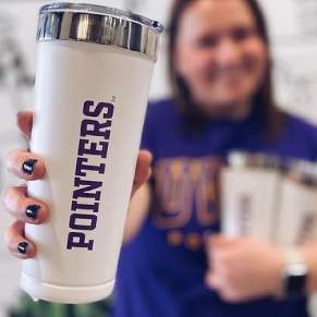 UWSP drinkware from gift shop