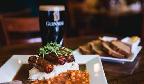 Bangers and Mash Buskers Irish Food