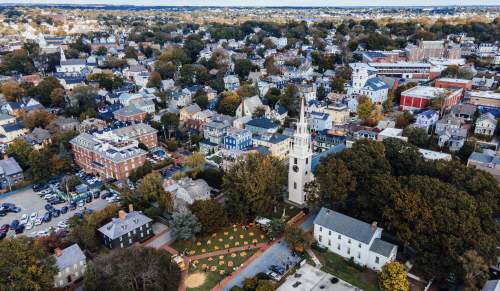 Queen Annes Square in the Fall