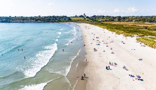 Second Beach, Sachuest Beach in Middletown, Rhode Island