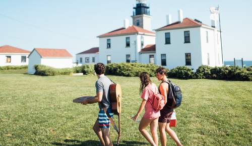 Jamestown Summer Beavertail Lighthouse
