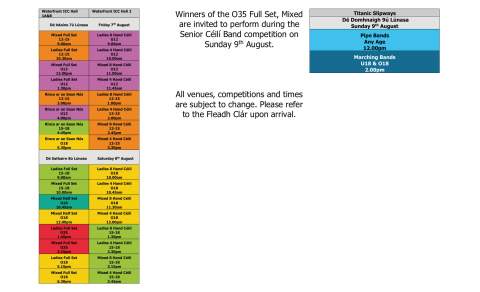 Timetable