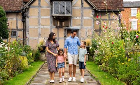 Family at Shakespeare's Birthplace