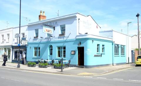 Exterior of The Five Alls, Cheltenham