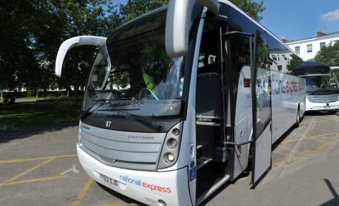 National Express bus at Royal Well Bus Station.