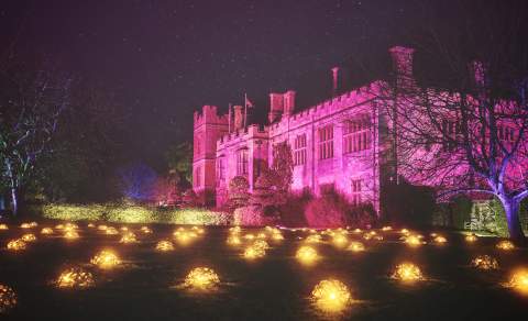 Sudeley Castle Christmas lights