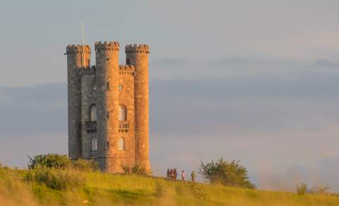Broadway Tower in the summer in the cotswolds