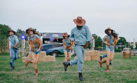 Summer Sunset Country Music Festival, line dancers