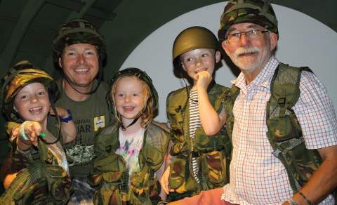 Inside a Horsa Glider at the Soldiers of Oxfordshire Museum