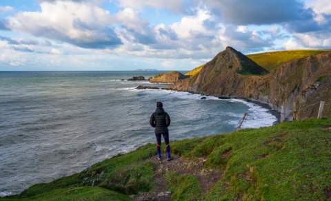 hartland, coast view, north devon,