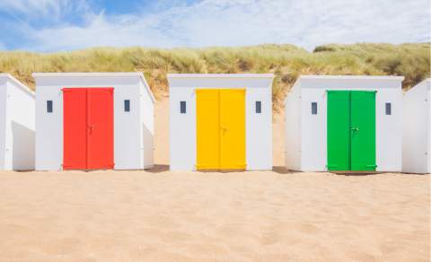 Woolacombe beach huts
