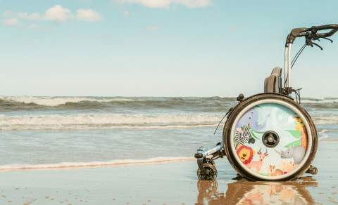 Wheelchair, Beach, Summer, Accessible