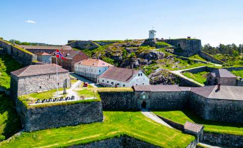 Fredriksten festning i Halden, langs Borgleden.