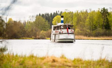 DS Turisten på tur i Haldenkanalen