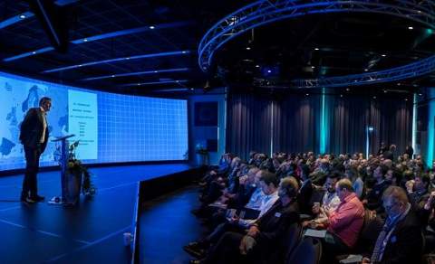 Bilde fra innsiden av Smart Innovation Arena