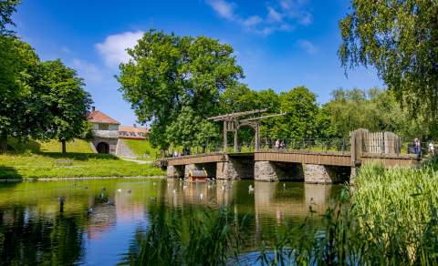 Vindebrua inn til Gamlebyen i Fredrikstad