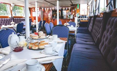 Cream Tea onboard Caversham Princess, Thames Rivercruise