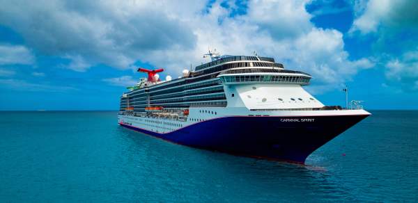 Carnival Spirit sailing in the ocean