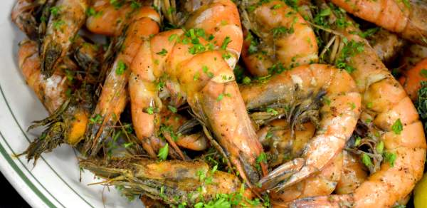 Plate of shrimp