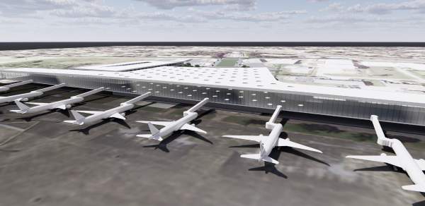 Mobile International Airport Hanger Rendering
