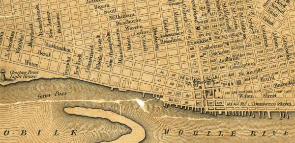 antique map of Mobile