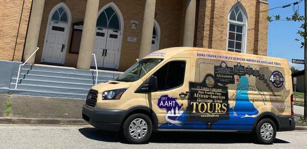 Van for the Dora Franklin Finley African-American Heritage Tour in Mobile, AL