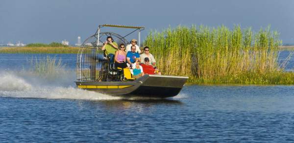 Airboat on the Delta