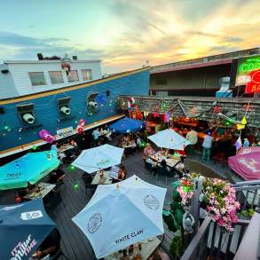The deck at Cooper's Seafood House in Scranton