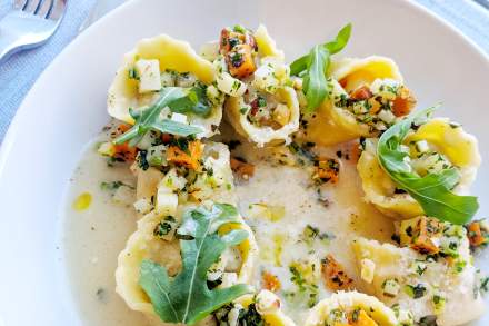 Plate of ravioli at Arlo