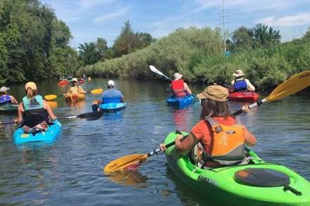 Kayaking on The Jordan River