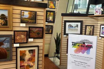 Art show at the Salt Lake City Public Library.