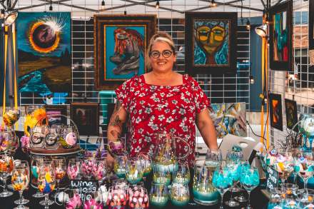 Local and national artisan vendors flock to the Urban Arts Festival each year.