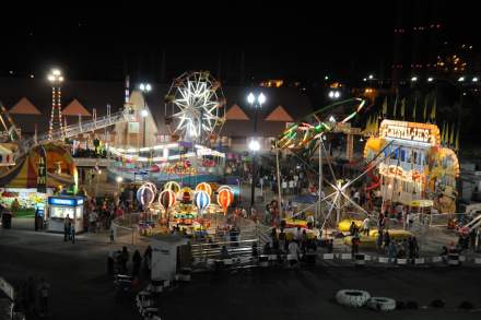Arts Events Culture Utah State Fair Midway Night