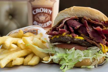 Crown Burger Pastrami Burger
