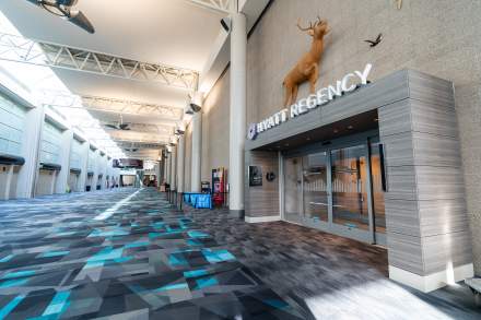 Entrance to Hyatt Regency in the Salt Palace Convention Center