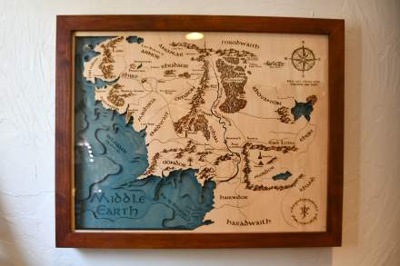 Map of Tolkien's Middle Earth in The Legendarium